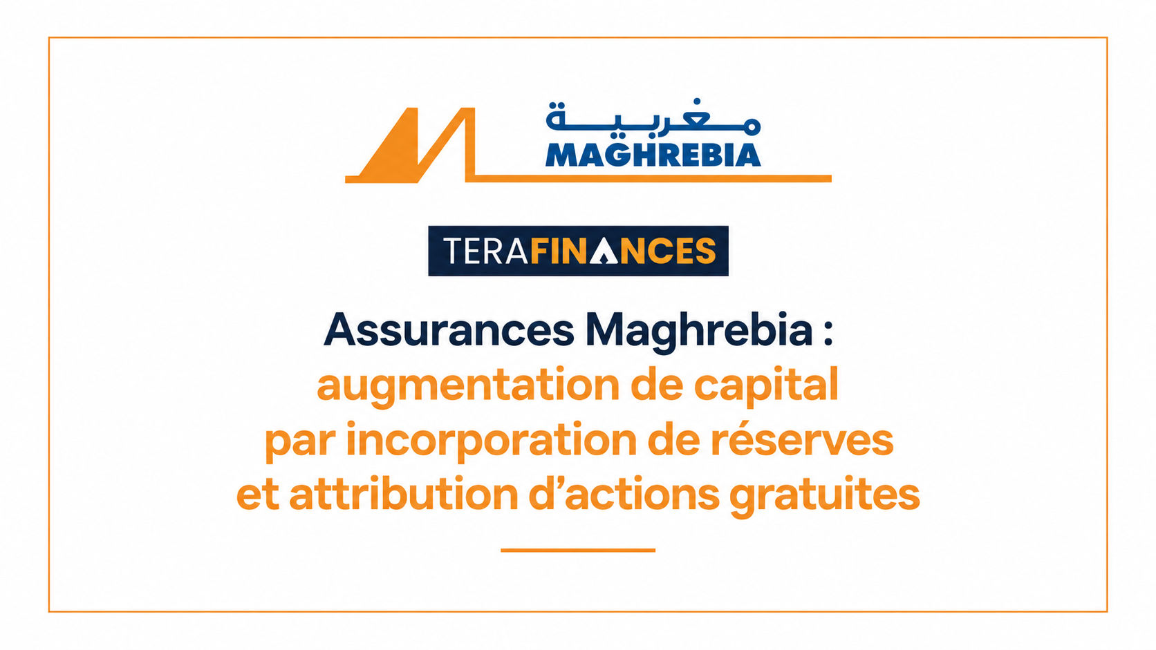 Assurances Maghrebia : augmentation de capital par attribution d’actions gratuites